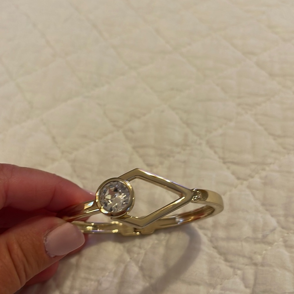 White House Black Market gold diamond bracelet